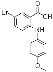 CAS#: 873914-47-7， 5-Bromo-2-[(4-methoxyphenyl)amino]benzoic acid