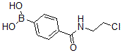 结构式 CAS# 874460-05-6, B-[4-[[(2-氯乙基)氨基]羰基]苯基]-硼酸
