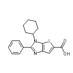 CAS#: 874571-87-6， 3-Cyclohexyl-2-phenyl-3H-thieno[2,3-d]imidazole-5-carboxylic acid