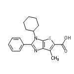 CAS#: 874571-88-7， 3-Cyclohexyl-6-methyl-2-phenyl-3H-thieno[2,3-d]imidazole-5-carboxylic acid