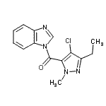 CAS#: 874605-31-9， 1H-Benzimidazol-1-yl(4-chloro-3-ethyl-1-methyl-1H-pyrazol-5-yl)methanone