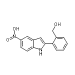 CAS#: 874752-05-3， [2-(5-Nitro-1H-indol-2-yl)phenyl]methanol