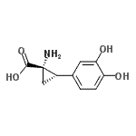 CAS#: 87483-05-4， (1S,2S)-1-Amino-2-(3,4-dihydroxyphenyl)cyclopropanecarboxylic acid