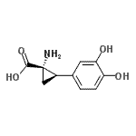 CAS#: 87483-06-5， (1S,2R)-1-Amino-2-(3,4-dihydroxyphenyl)cyclopropanecarboxylic acid