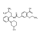 CAS#: 874908-14-2， 2-Ethoxy-4-[2-({1-[2-(3-hydroxy-1-piperidinyl)phenyl]-3-methylbutyl}amino)-2-oxoethyl]benzoic acid