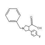 CAS#: 874990-59-7， 1-Benzyl-4-(4-fluorophenyl)-3-pyrrolidinecarboxylic acid