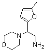 structure of CAS# 875160-04-6, 2-(5-Methyl-2-furyl)-2-(4-morpholinyl)ethanamine;2-(5-methyl(2-furyl))-2-morpholin-4-ylethylamine;2-(5-methyl-2-furyl)-2-morpholin-4-ylethanamine;2-(5-Methyl-furan-2-yl)-2-morpholin-4-yl-ethylamine