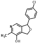 CAS#: 87520-10-3， 3-(4-Chlorophenyl)-6-methyl-1,3-dihydrofuro[3,4-c]pyridin-7-ol