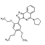 CAS#: 87540-16-7， 6-(1-Pyrrolidinyl)-3-(2,4,5-triethoxyphenyl)[1,2,4]triazolo[3,4-a]phthalazine
