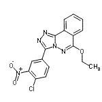 CAS#: 87540-47-4， 3-(4-Chloro-3-nitrophenyl)-6-ethoxy[1,2,4]triazolo[3,4-a]phthalazine