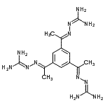 CAS#: 87555-28-0， (2E,2'E,2''E)-2,2',2''-[Benzene-1,3,5-triyltri(1E)-1-ethyl-1-ylidene]trihydrazinecarboximidamide