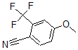 structure of CAS# 875664-48-5, 4-Methoxy-2-(Trifluoromethyl)-Benzonitrile;4-METHOXY-2-(TRIFLUOROMETHYL)BENZONITRILE