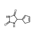 CAS 登录号：875827-06-8， 5-(1,3-环戊二烯-1-基)-2,4-咪唑烷二酮