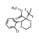 CAS#: 876156-55-7， Methyl (2R,3S)-2-(2-chlorophenyl)-3-(trifluoromethyl)-1,4-oxathiane-3-carboxylate