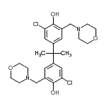 CAS#: 87641-24-5， 4,4'-(2,2-Propanediyl)bis[2-chloro-6-(4-morpholinylmethyl)phenol]
