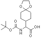 CAS#: 876761-75-0， 1,4-Dioxaspiro[4.5]dec-8-yl({[(2-methyl-2-propanyl)oxy]carbonyl}amino)acetic acid