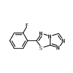 CAS#: 876884-51-4， 6-(2-Fluorophenyl)[1,2,4]triazolo[3,4-b][1,3,4]thiadiazole