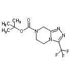 CAS#: 877402-43-2， 2-Methyl-2-propanyl 3-(trifluoromethyl)-5,6-dihydro[1,2,4]triazolo[4,3-a]pyrazine-7(8H)-carboxylate
