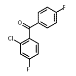 CAS#: 87750-61-6， (2-Chloro-4-fluorophenyl)(4-fluorophenyl)methanone