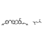 CAS#: 877817-88-4， 4-{[4-({4-[(E)-2-Cyanovinyl]-2,6-dimethylphenyl}amino)-2-pyrimidinyl]amino}benzonitrile (2E)-2-butenedioate (2:1)