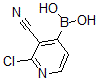 structure of CAS# 878194-88-8, 2-Chloro-3-Cyanopyridin-4-Ylboronic Acid;2-CHLORO-3-CYANOPYRIDIN-4-YLBORONIC ACID;2-CHLORO-3-CYANOPYRIDINE-4-BORONIC ACID