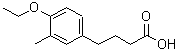 结构式 CAS# 878431-90-4, 4-(4-乙氧基-3-甲基苯基)丁酸