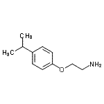 structure of CAS# 878433-18-2, 2-(4-Isopropylphenoxy)ethanamine;2-(4-Isopropyl-phenoxy)-ethylamine;2-[4-(methylethyl)phenoxy]ethylamine;2-[4-(propan-2-yl)phenoxy]ethanamine