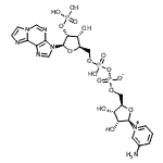 CAS#: 87865-72-3， [(2R,3S,4R,5R)-5-(3-aminopyridin-1-ium-1-yl)-3,4-dihydroxy-tetrahydrofuran-2-yl]methyl [hydroxy-[[(2R,3R,4R,5R)-3-hydroxy-5-imidazo[2,1-f]purin-3-yl-4-phosphonooxy-tetrahydrofuran-2-yl]methoxy]phosphoryl] phosphate