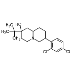 CAS#: 87922-67-6， 7-(2,4-Dichlorophenyl)-2-(2-methyl-2-propanyl)octahydro-2H-quinolizin-2-ol