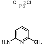 CAS#: 87936-24-1， Palladium(2+) chloride - 6-methyl-2-pyridinamine (1:2:1)