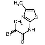 CAS#: 879609-86-6， 2-Bromo-N-(4-methyl-1,3-thiazol-2-yl)propanamide