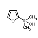 structure of CAS# 879904-83-3, 2-Furyl(dimethyl)silanol