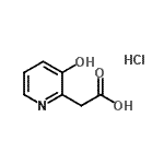CAS#: 88011-94-3， (3-Hydroxy-2-pyridinyl)acetic acid hydrochloride (1:1)