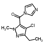 CAS#: 880495-51-2， (4-Chloro-3-ethyl-1-methyl-1H-pyrazol-5-yl)(1H-imidazol-1-yl)methanone