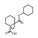 CAS#: 88076-29-3， 2-[(Cyclohexyloxy)carbonyl]-2-methylcyclohexanecarboxylic acid