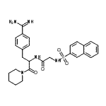 CAS#: 88095-68-5， 1-[N-(2-Naphthylsulfonyl)glycyl-4-carbamimidoylphenylalanyl]piperidine