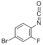 structure of CAS# 88112-75-8, 4-Bromo-2-Fluorophenyl Isocyanate;Benzene, 4-Bromo-2-Fluoro-1-Isocyanato- (9CI);Benzene, 4-Bromo-2-Fluoro-1-Isocyanato-;4-Bromo-2-Fluorophenyl Isocyanate,97%
