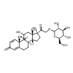 CAS#: 88158-44-5， (8alpha,9beta,14beta)-11,17-Dihydroxy-3,20-dioxopregna-1,4-dien-21-yl D-glucopyranoside