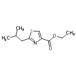 结构式 CAS# 882305-14-8, 乙基2-异丁基-1,3-噻唑-4-羧酸酯