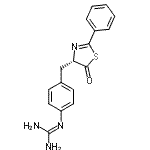 CAS#: 88291-51-4， 2-(4-{[(4S)-5-Oxo-2-phenyl-4,5-dihydro-1,3-thiazol-4-yl]methyl}phenyl)guanidine