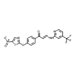 CAS#: 883047-84-5， (2E)-1-{4-[(5-Nitro-1,3-thiazol-2-yl)oxy]phenyl}-2-{[4-(trifluoromethyl)-2-pyridinyl]hydrazono}ethanone