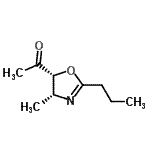 CAS#: 88309-25-5， 1-[(4R,5R)-4-Methyl-2-propyl-4,5-dihydro-1,3-oxazol-5-yl]ethanone