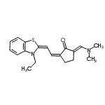 CAS#: 88340-84-5， (2E,5Z)-2-[(Dimethylamino)methylene]-5-[(2E)-2-(3-ethyl-1,3-benzothiazol-2(3H)-ylidene)ethylidene]cyclopentanone