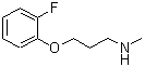结构式 CAS# 883542-63-0, 3-(2-氟苯氧基)-N-甲基-1-丙胺