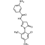 CAS#: 88372-24-1， 3-Amino-N-[1-(2-chloro-4,6-dimethylphenyl)-5-oxo-4,5-dihydro-1H-pyrazol-3-yl]benzamide