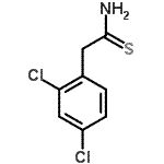 结构式 CAS# 883946-62-1, 2-(2,4-二氯苯基)硫代乙酰胺