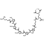 CAS#: 88411-60-3， Iron(2+) hydrogen 2,2'-({2-[(carboxylatomethyl)(2-{[4-({5-[(5-{[5-({5-[(2-{[3-(dimethylamino)propyl]carbamoyl}-1-methyl-1H-pyrrol-3-yl)carbamoyl]-1-methyl-1H-pyrrol-3-yl}carbamoyl)-1-methyl-1H-pyrrol- 3-yl]carbamoyl}-1-methyl-1H-pyrrol-3-yl)carbamoyl]-1-methyl-1H-pyrrol-3-yl}amino)-4-oxobutyl]amino}-2-oxoethyl)amino]ethyl}imino)diacetate (1:1:1)