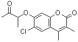 CAS#: 884497-68-1， 6-Chloro-3,4-dimethyl-7-[(3-oxo-2-butanyl)oxy]-2H-chromen-2-one