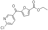 结构式 CAS# 884504-84-1, 5-[(6-氯-3-吡啶基)羰基]-2-糠酸乙酯