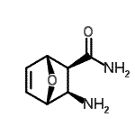 structure of CAS# 885096-06-0, (1R,2S,3R,4S)-3-Amino-7-oxabicyclo[2.2.1]hept-5-ene-2-carboxamide